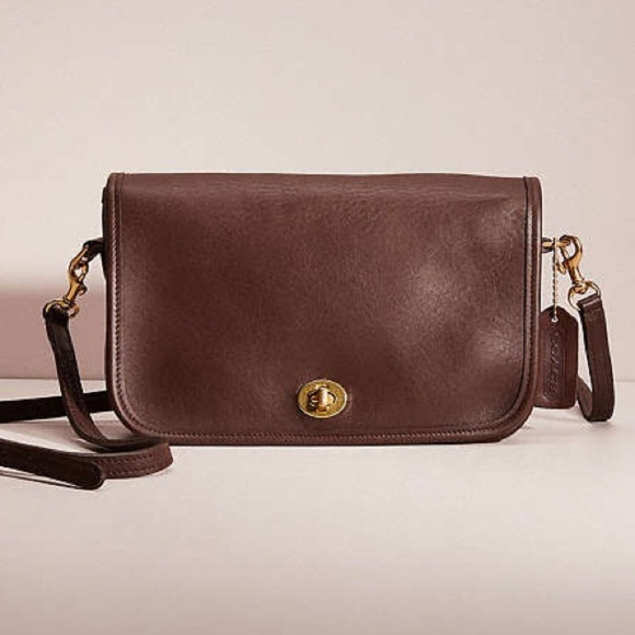 Coach Vintage Brown Shoulder Pocket Purse #9755 - Picture 1 of 17